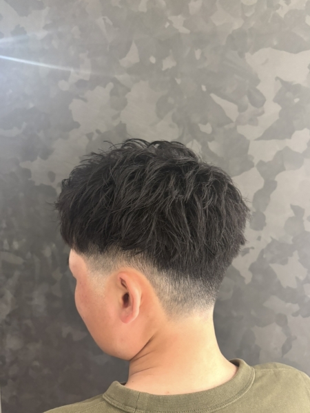 ツーブロックショート