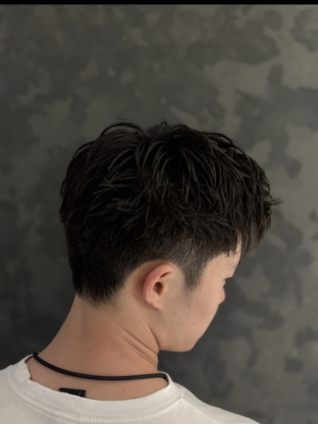 アップバングショート