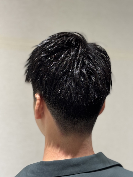 ツーブロックショート