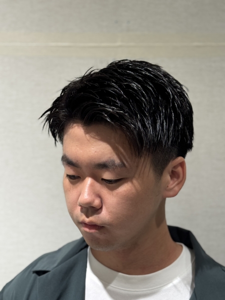 ツーブロックショート