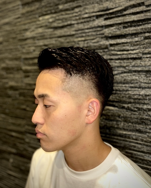 ツーブロックローフェード