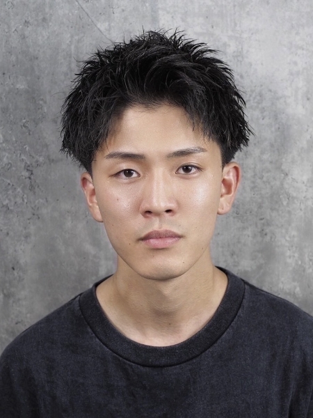 ツーブロアップバング